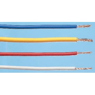 Alpha Wire Hookup Wire PVC Series Green Yellow, 22 AWG, 7x0.25 mm Strands, 0.35 mm² Cross Section, 30 m Length 3051 GY005