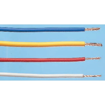 Alpha Wire Hookup Wire PVC Series Green Yellow, 22 AWG, 7x0.25 mm Strands, 0.35 mm² Cross Section, 30 m Length 3051 GY005