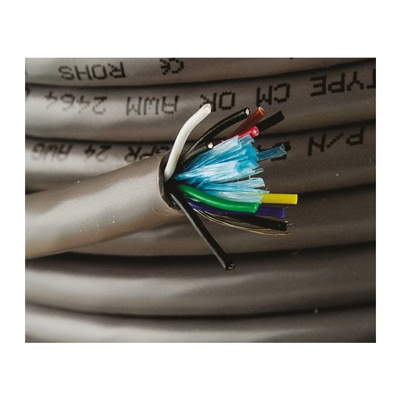 Alpha Wire Alpha Essentials Communication & Control Series Data Cable 6 Pairs 12 Cores 30 m Grey Sheath Polyvinyl 5476C SL005