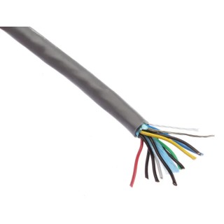 Alpha Wire Alpha Essentials Communication & Control Series Data Cable 5 Pairs 10 Cores 30 m Grey Sheath Polyvinyl 5475C SL005