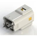 EDAC Compact Power Connector 2 Pole Surface Mount 3A 250V Brass Contacts Fibreglass Reinforced Polybutylene 560-002-420-101