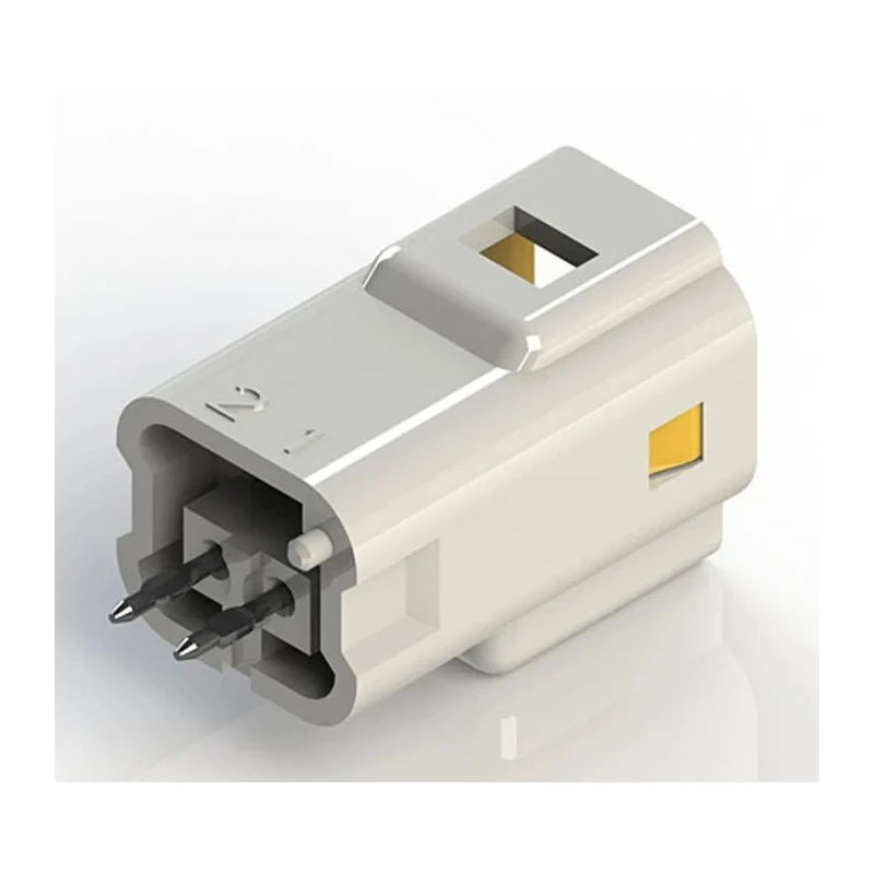 EDAC Compact Power Connector 2 Pole Surface Mount 3A 250V Brass Contacts Fibreglass Reinforced Polybutylene 560-002-420-101