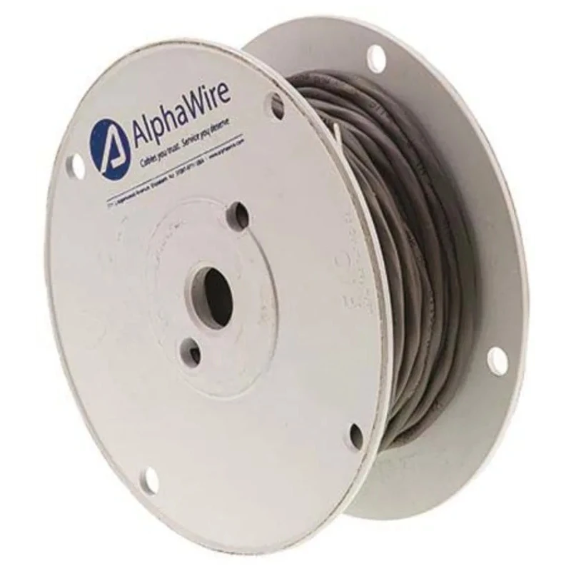 Alpha Wire Alpha Essentials Communication & Control Control Cable 2 Cores 0.56mm² 20 AWG Screened 30 m Grey 2411C SL005