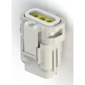 EDAC 3 Pole 3A 250V Wire to Wire Connector Cable Crimp, Phosphor Bronze Contacts, Polybutylene Terephthalate 560-003-000-210