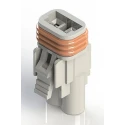 EDAC 2 Pole Wire to Wire Connector Cable, Female Connector, 10A 300V Brass & Phosphor Bronze Contacts 572-002-000-200