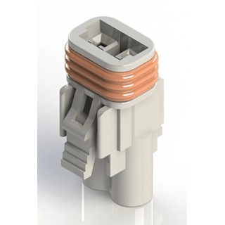 EDAC 2 Pole Wire to Wire Connector Cable, Female Connector, 10A 300V Brass & Phosphor Bronze Contacts 572-002-000-200