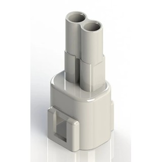 EDAC 2 Pole Wire to Wire Connector Cable 10A 300V Crimp Termination Brass and Phosphor Bronze Contacts 572-002-000-100