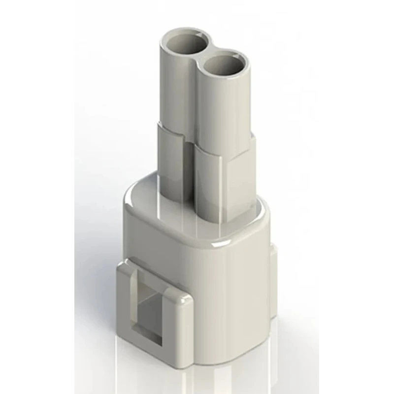 EDAC 2 Pole Wire to Wire Connector Cable 10A 300V Crimp Termination Brass and Phosphor Bronze Contacts 572-002-000-100