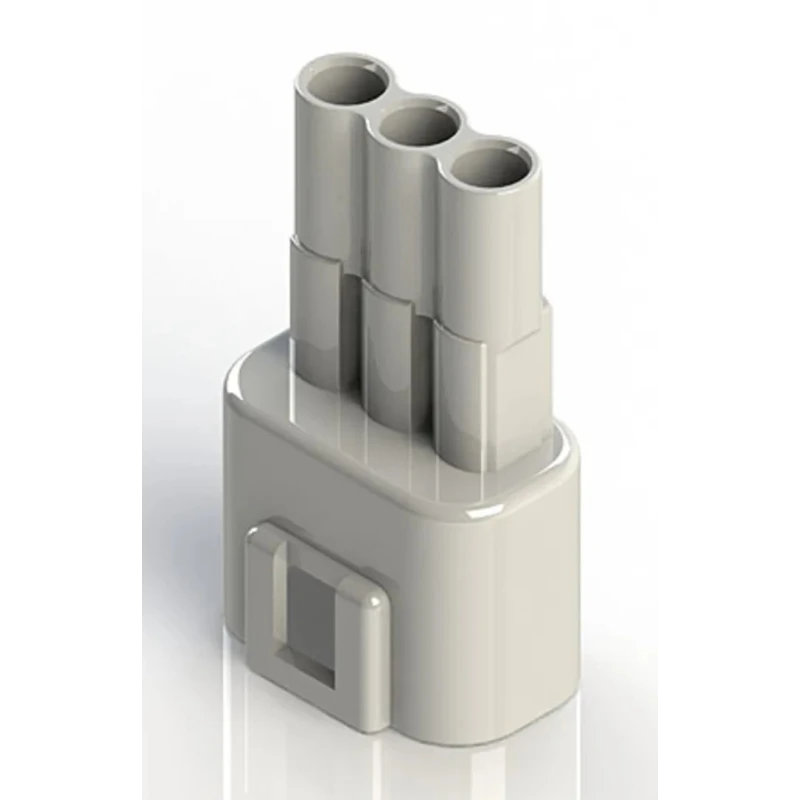 EDAC 3-Pole Wire to Wire Connector Cable 10A 300V Brass and Phosphor Bronze Contacts Polybutylene 572-003-000-100