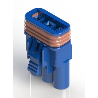 EDAC 3 Pole Wire to Wire Connector Cable, 300V 10A Crimp Termination 572-003-000-400