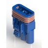 EDAC 3 Pole Wire to Wire Connector Cable, 300V 10A Crimp Termination 572-003-000-400
