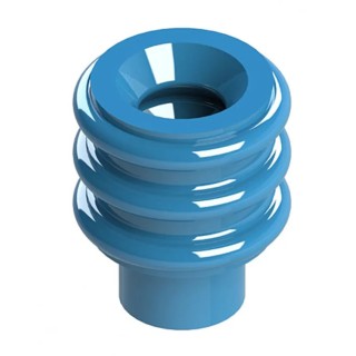 EDAC Wire Seal Accessory for Waterproof Connector, Silicone Rubber, Blue, Series 570 570-260-002