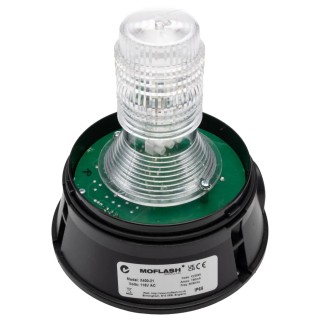 Moflash X400 Series Amber Blue Clear Xenon Beacon 115V AC Flashing Surface Wall IP65 X400-21RS