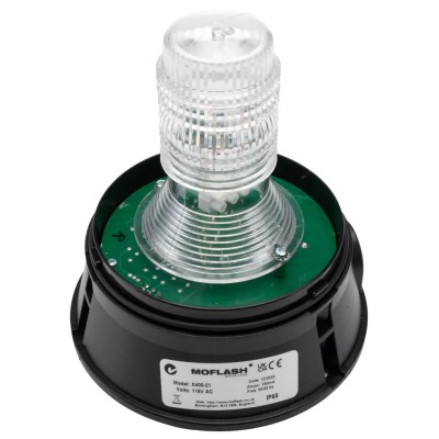 Moflash X400 Series Amber Blue Clear Xenon Beacon 115V AC Flashing Surface Wall IP65 X400-21RS