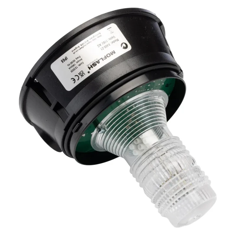 Moflash X400 Series Amber Blue Clear Xenon Beacon 115V AC Flashing Surface Wall IP65 X400-21RS