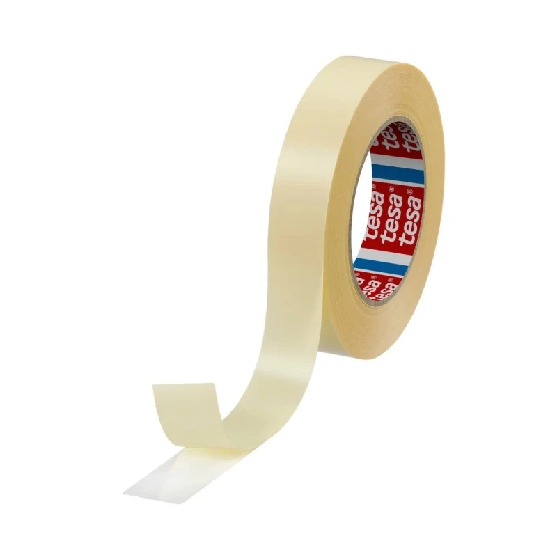 Tesa Transparent Double Sided Plastic Tape Polypropylene Backing 25mm x 50m 15N/cm Adhesion 45N/cm Tensile 64621-00006-00
