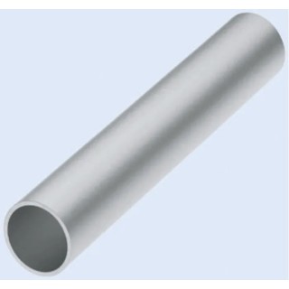 Rose+Krieger Silver Aluminium Round Tube 2 m Length, Diameter 40 mm 82403022000