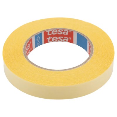 Tesa Transparent Double Sided Adhesive Tape 19mm x 50m Polypropylene Backing 15N/cm Adhesion 45N/cm Tensile 64621-00003-00