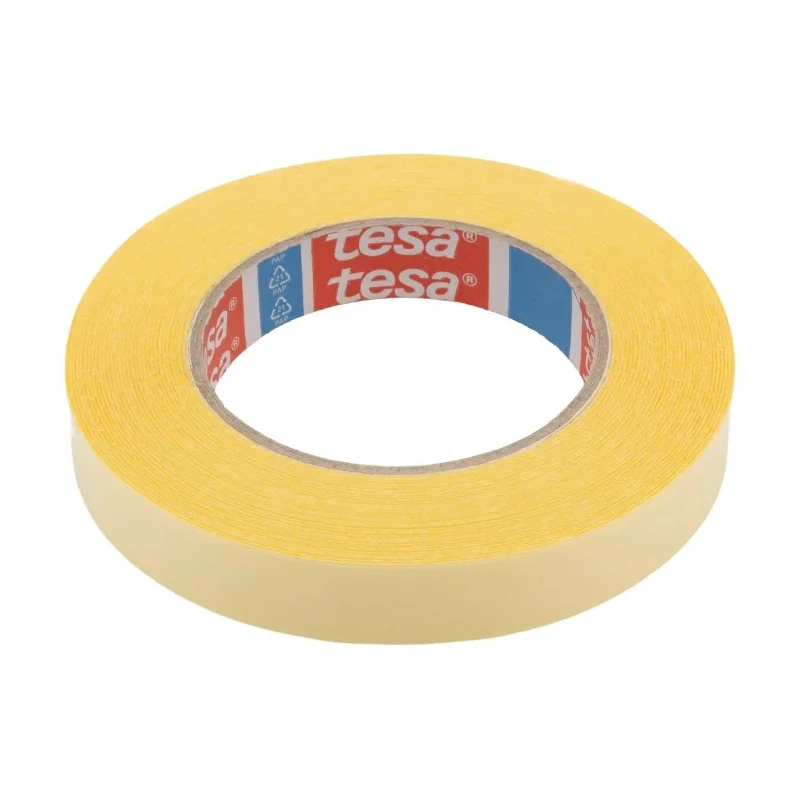 Tesa Transparent Double Sided Adhesive Tape 19mm x 50m Polypropylene Backing 15N/cm Adhesion 45N/cm Tensile 64621-00003-00