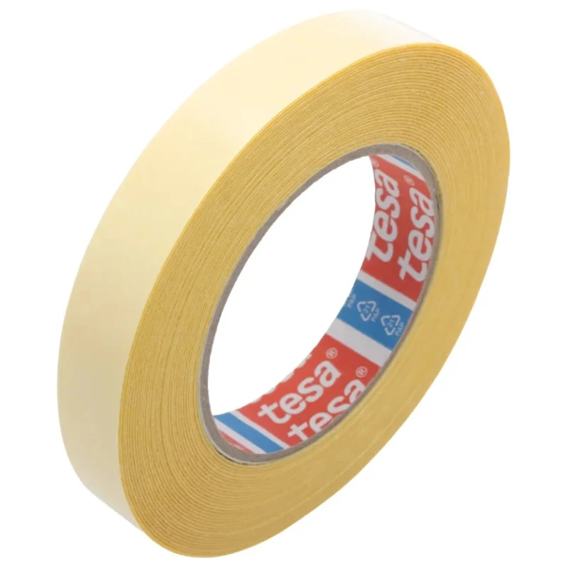 Tesa Transparent Double Sided Adhesive Tape 19mm x 50m Polypropylene Backing 15N/cm Adhesion 45N/cm Tensile 64621-00003-00