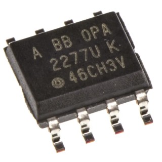 Texas Instruments Operational Amplifier 1 MHz Gain Bandwidth Product, 8-Pin SOIC, 2 Channels, 2-18V OPA2277UA