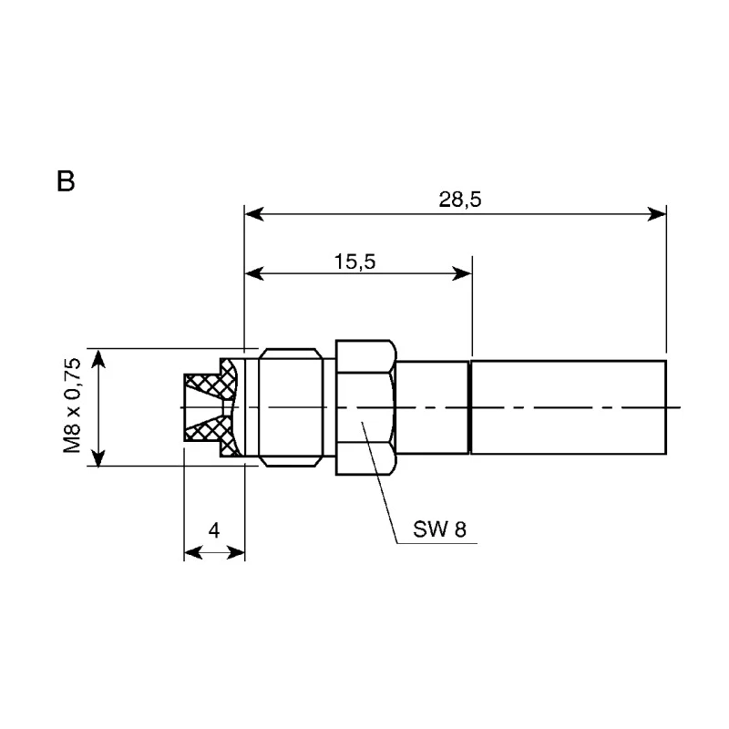 Telegartner FME Series Coaxial Connector Cable Female FME, 50 Ω, Straight Body Crimp J01701A0007