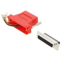 MH Connectors 25-Way D-Sub to Male Male RJ45 Female Cable Adapter DA25-PMJ8-R-K