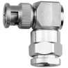Telegartner BNC Series Coaxial Connector Cable Male BNC 50 Ω Right Angle Body Clamp J01000B1195