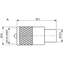 Telegartner UHF Series Coaxial Connector Cable Male UHF, 50 Ω, Straight Body Crimp J01040A0001
