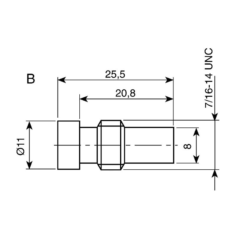 Telegartner UHF Series Coaxial Connector Cable Male UHF, 50 Ω, Straight Body Crimp J01040A0001
