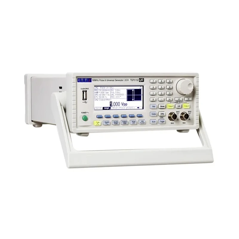 Aim-TTi Pulse Generator, 1 MHz Minimum Frequency, 50 MHz Maximum Frequency, Adjustable Amplitude, 3.2 kg, United TGP3122