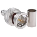 Telegartner BNC Series 75 Ω Coaxial Connector Cable Male BNC, Straight Body, Crimp Termination J01002A1261