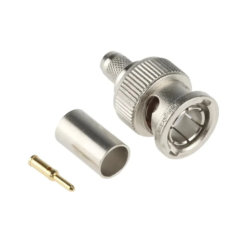 Telegartner BNC Series 75 Ω Coaxial Connector Cable Male BNC, Straight Body Crimp J01002A1288