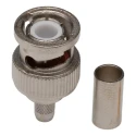 Telegartner BNC Series Coaxial Connector Cable Male BNC 50 Ω Straight Body Crimp J01000A1255