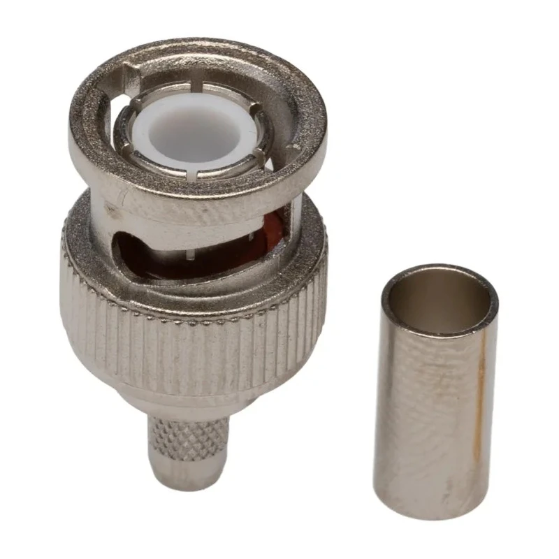 Telegartner BNC Series Coaxial Connector Cable Male BNC 50 Ω Straight Body Crimp J01000A1255