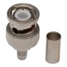 Telegartner BNC Series Coaxial Connector Cable Male BNC 50 Ω Straight Body Crimp J01000A1255