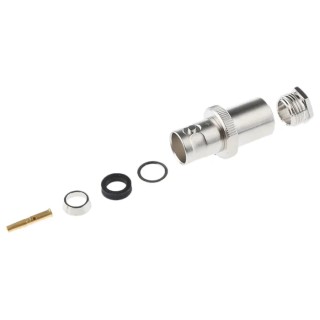 Telegartner BNC Series Coaxial Connector Cable Female BNC, 75 Ω, Straight Body Clamp J01003A1227