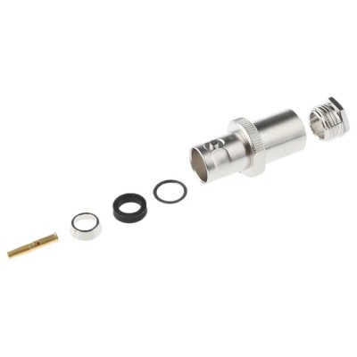 Telegartner BNC Series Coaxial Connector Cable Female BNC, 75 Ω, Straight Body Clamp J01003A1227