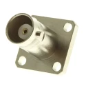 Telegartner BNC Series Coaxial Connector Flange Female 50 Ω Straight Body Solder J01001A0612