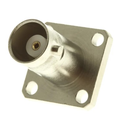 Telegartner BNC Series Coaxial Connector Flange Female 50 Ω Straight Body Solder J01001A0612