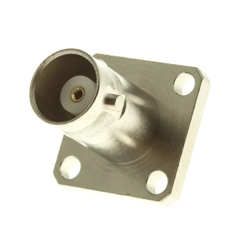 Telegartner BNC Series Coaxial Connector Flange Female 50 Ω Straight Body Solder J01001A0612