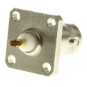 Telegartner BNC Series Coaxial Connector Flange Female 50 Ω Straight Body Solder J01001A0612