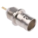 Telegartner BNC Series Coaxial Connector Panel Mount Female 75 Ω Straight Body Solder J01003A0619