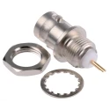 Telegartner BNC Series Coaxial Connector Panel Mount Female 75 Ω Straight Body Solder J01003A0619