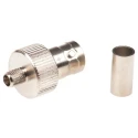 Telegartner BNC Series Coaxial Connector Cable Female BNC, 50 Ω, Straight Body Crimp J01001A1265
