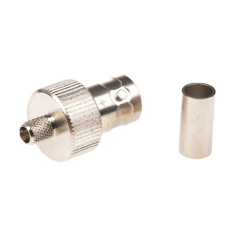 Telegartner BNC Series Coaxial Connector Cable Female BNC, 50 Ω, Straight Body Crimp J01001A1265