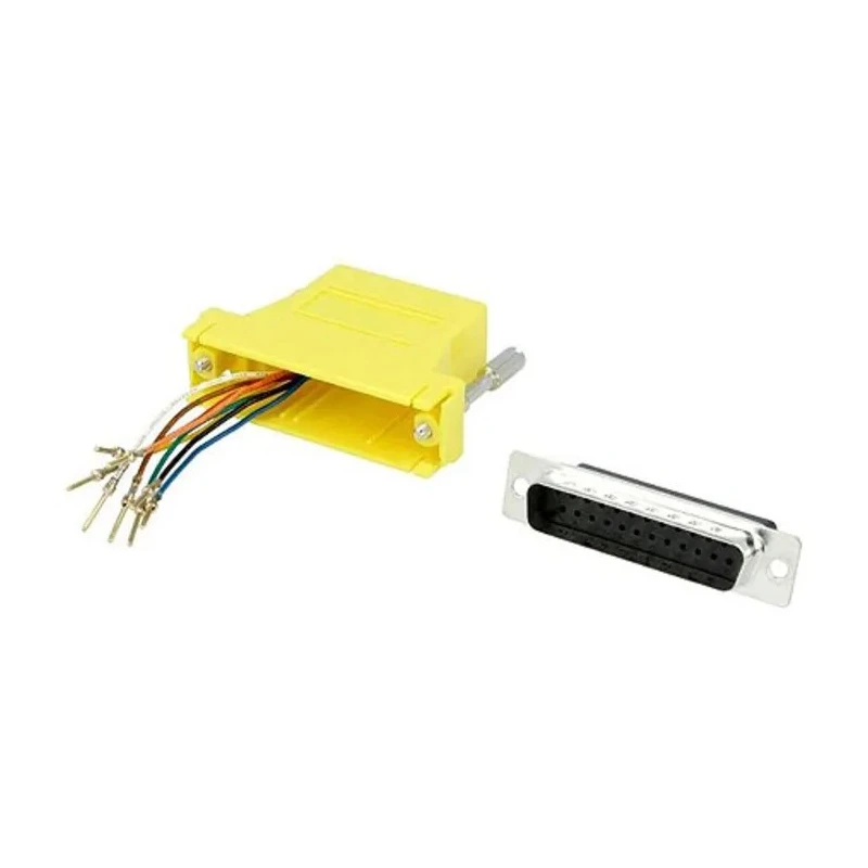 MH Connectors D-Sub Adapter 25-Way D-Sub Male to Female RJ45 Female DA25-PMJ8-Y-K