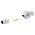 Telegartner BNC Series Coaxial Connector Cable Female BNC 75 Ω Straight Body Crimp J01003A1369