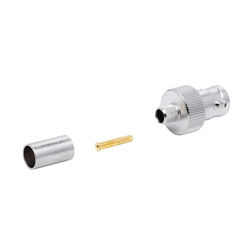 Telegartner BNC Series Coaxial Connector Cable Female BNC 75 Ω Straight Body Crimp J01003A1369