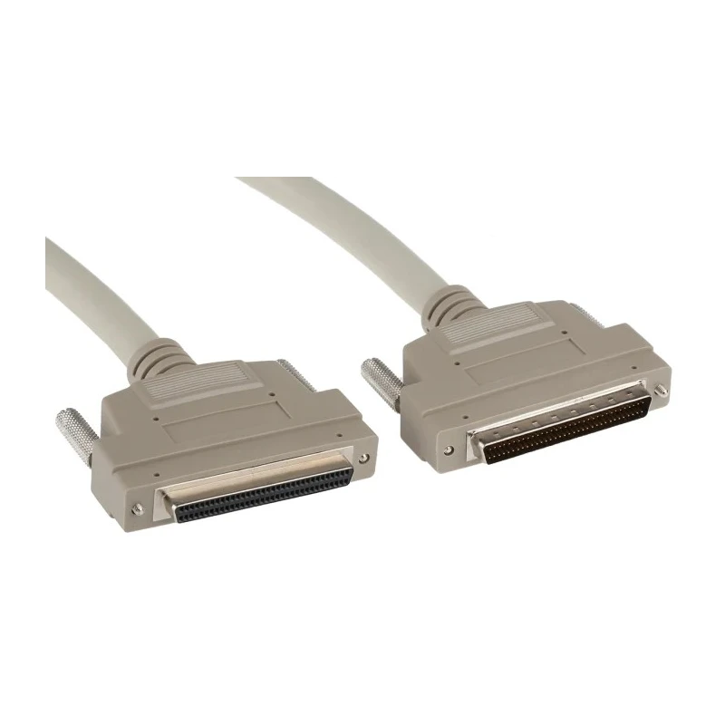 RS PRO 2 Meter Male SCSI III to Female SCSI III Data Transmission Cable 30V PVC Jacket 436-5216